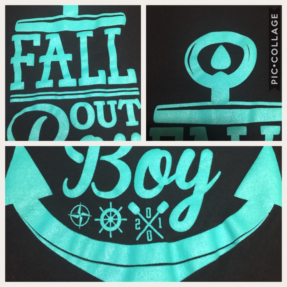 Fall Out Boy Juniors S Anchor Graphic T-Shirt - Picture 3 of 8
